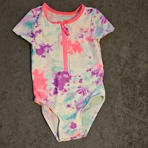 Cat & Jack Neon Tie-Dye Bodysuit